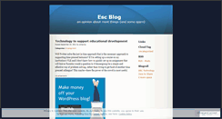 Desktop Screenshot of escblog.wordpress.com