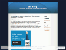 Tablet Screenshot of escblog.wordpress.com