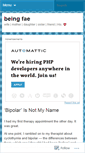 Mobile Screenshot of beingfae.wordpress.com