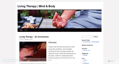 Desktop Screenshot of livingtherapy.wordpress.com