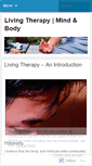 Mobile Screenshot of livingtherapy.wordpress.com