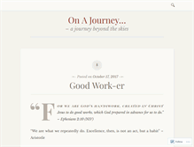 Tablet Screenshot of ajourney.wordpress.com