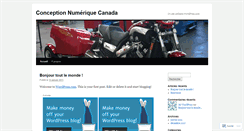 Desktop Screenshot of conceptionnumeriquecanada.wordpress.com