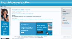Desktop Screenshot of piotrga.wordpress.com