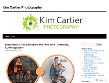 Tablet Screenshot of kimcartierphoto.wordpress.com