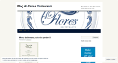 Desktop Screenshot of floresrestaurante.wordpress.com