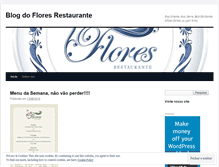 Tablet Screenshot of floresrestaurante.wordpress.com