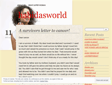 Tablet Screenshot of habidasworld.wordpress.com