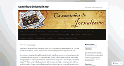 Desktop Screenshot of caminhosdojornalismo.wordpress.com