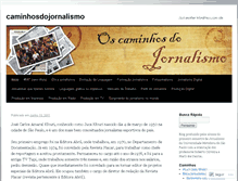 Tablet Screenshot of caminhosdojornalismo.wordpress.com