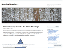 Tablet Screenshot of mominawonders.wordpress.com