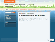 Tablet Screenshot of irvinegroves.wordpress.com