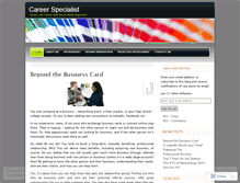 Tablet Screenshot of careerspecialist1.wordpress.com