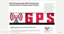 Desktop Screenshot of gpstrackingcanada.wordpress.com