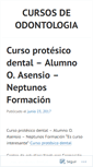 Mobile Screenshot of cursosdeodontologia.wordpress.com