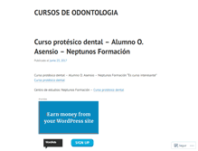 Tablet Screenshot of cursosdeodontologia.wordpress.com