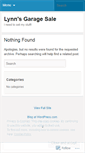 Mobile Screenshot of lynnsgaragesale.wordpress.com