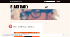 Desktop Screenshot of blakedaily.wordpress.com