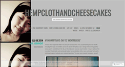 Desktop Screenshot of hempclothandcheesecakes.wordpress.com