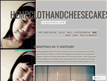 Tablet Screenshot of hempclothandcheesecakes.wordpress.com