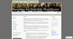 Desktop Screenshot of businessforsinglepayer.wordpress.com