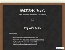 Tablet Screenshot of darrenstraight.wordpress.com