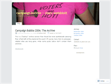 Tablet Screenshot of campaignbubble.wordpress.com