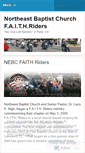 Mobile Screenshot of nebcfaithriders.wordpress.com