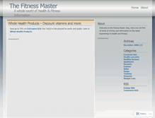 Tablet Screenshot of fitnessmaster.wordpress.com