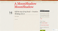 Desktop Screenshot of amoonshadow.wordpress.com