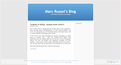 Desktop Screenshot of marcrussel.wordpress.com