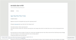 Desktop Screenshot of etralala.wordpress.com