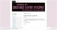 Desktop Screenshot of heroinlovesongs1.wordpress.com