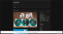 Desktop Screenshot of metalportal.wordpress.com
