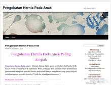 Tablet Screenshot of pengobatanherniiapadaanak.wordpress.com