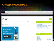 Tablet Screenshot of chaosscriptcoverage.wordpress.com
