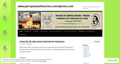 Desktop Screenshot of paroquiasaofrancisco.wordpress.com