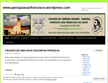 Tablet Screenshot of paroquiasaofrancisco.wordpress.com