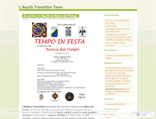 Tablet Screenshot of laquilaintransizione.wordpress.com