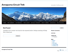 Tablet Screenshot of annapurnatrekwithwerner.wordpress.com