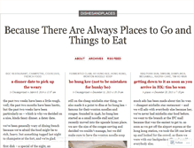 Tablet Screenshot of dishesandplaces.wordpress.com