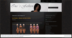 Desktop Screenshot of inafashionsl.wordpress.com