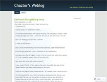 Tablet Screenshot of chaztor.wordpress.com