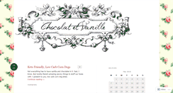 Desktop Screenshot of chocolatetvanille.wordpress.com