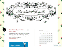 Tablet Screenshot of chocolatetvanille.wordpress.com