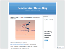 Tablet Screenshot of beachcruiser4less.wordpress.com