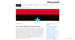 Desktop Screenshot of abenyusuf.wordpress.com