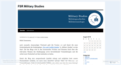 Desktop Screenshot of militarystudies.wordpress.com