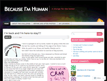 Tablet Screenshot of becauseimhuman.wordpress.com