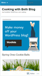 Mobile Screenshot of cookingwithbeth.wordpress.com